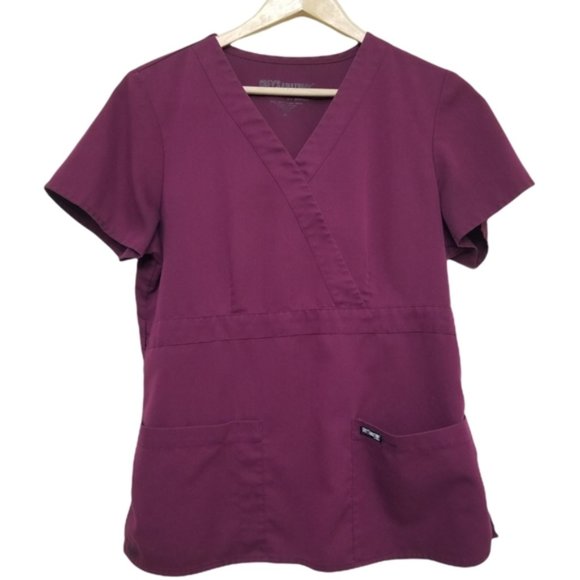 Grey's Anatomy Scrub Top Short Sleeve Medium - Picture 1 of 4
